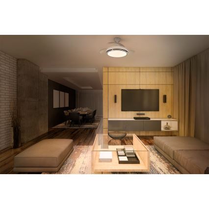 Osram - ściemnialna lampa sufitowa LED z wentylatorem LEVECHE LED/36W/230V 3000/4000/6500K + pilot zdalnego sterowania
