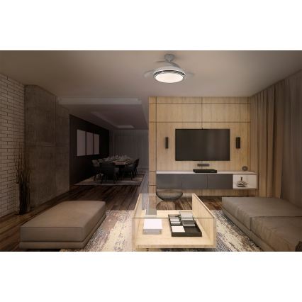 Osram - ściemnialna lampa sufitowa LED z wentylatorem LEVECHE LED/36W/230V 3000/4000/6500K + pilot zdalnego sterowania