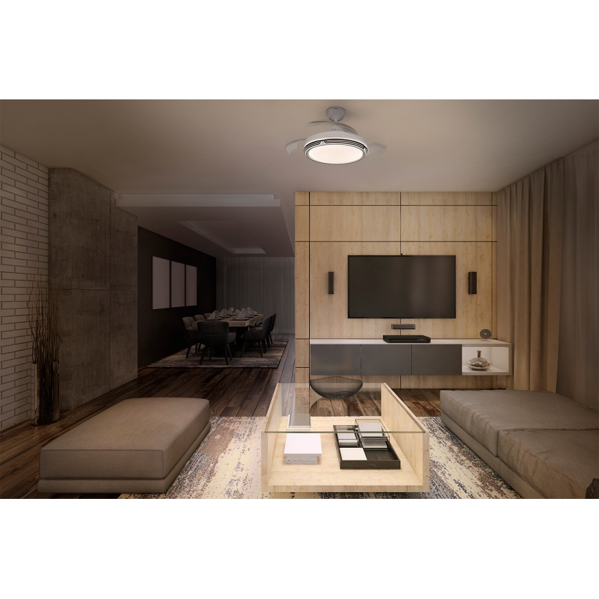 Osram - ściemnialna lampa sufitowa LED z wentylatorem LEVECHE LED/36W/230V 3000/4000/6500K + pilot zdalnego sterowania