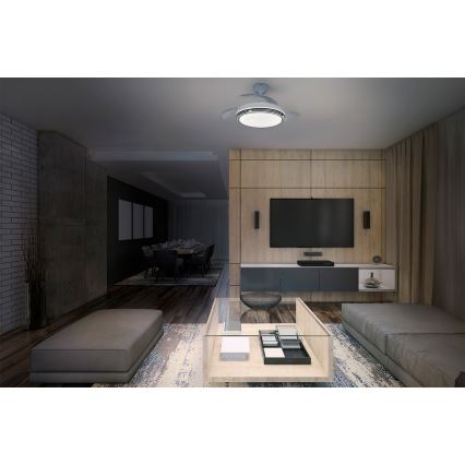 Osram - ściemnialna lampa sufitowa LED z wentylatorem LEVECHE LED/36W/230V 3000/4000/6500K + pilot zdalnego sterowania