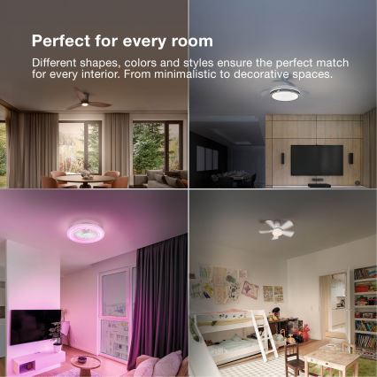 Osram - ściemnialna lampa sufitowa LED z wentylatorem LEVECHE LED/36W/230V 3000/4000/6500K + pilot zdalnego sterowania