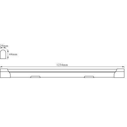 Osram - Oprawa LED typu BATTEN LED/20W/230V 123,4 cm