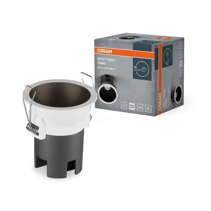 Osram - Oprawa LED wpuszczana SPOT TWIST LED/5W/230V 4000K Ø 7 cm biały/czarny