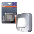 Osram - Oprawa orientacyjna LED z czujnikiem NIGHTLUX LED/0,3W/3xAAA IP54 srebrna