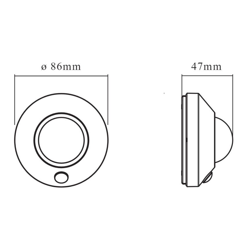 Osram - LED lampka orientacyjna z czujnikiem NIGHTLUX LED/2W/3xAA biała