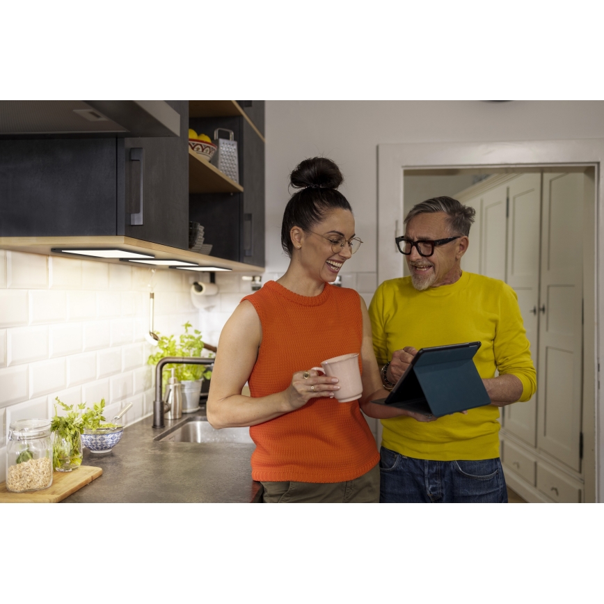 Osram - ściemnialna oprawa podszafkowa LED z czujnikiem ruchu UNDERCABINET LED/7,5W/230V 3000/4000/6500K 20x30 cm czarna