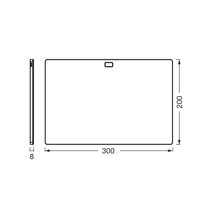 Osram - ściemnialna oprawa podszafkowa LED z czujnikiem ruchu UNDERCABINET LED/7,5W/230V 3000/4000/6500K 20x30 cm czarna