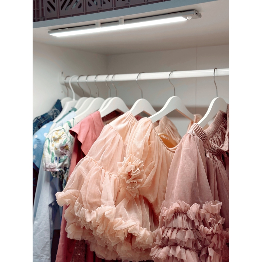 Osram - Oprawa podszafkowa LED LINEAR z czujnikiem ruchu i zmierzchu, 4 W, 3,7 V, 1500 mAh, 3000/4000/6500 K, 60 cm, szary