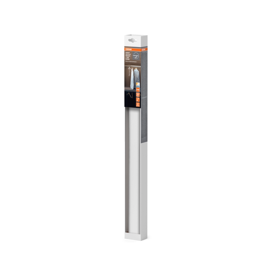Osram - Oprawa podszafkowa LED LINEAR z czujnikiem ruchu i zmierzchu, 4 W, 3,7 V, 1500 mAh, 3000/4000/6500 K, 60 cm, szary