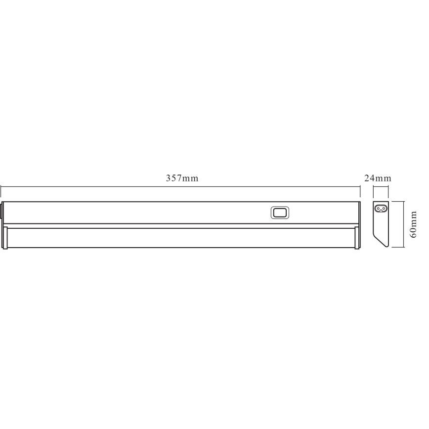 Osram - Oprawa podszafkowa LINEAR LED/6W/230V 3000K 35,7 cm srebrna