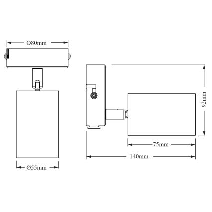 Osram - Oprawa punktowa ELEMENTAL 1xGU10/6W/230V
