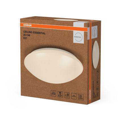 Osram - Oprawa sufitowa CEILING ESSENTIAL 1xE27/25W/230V Ø 25 cm biała