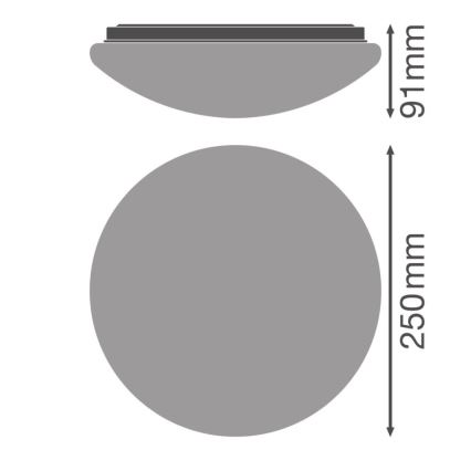 Osram - Oprawa sufitowa CEILING ESSENTIAL 1xE27/25W/230V Ø 25 cm biała