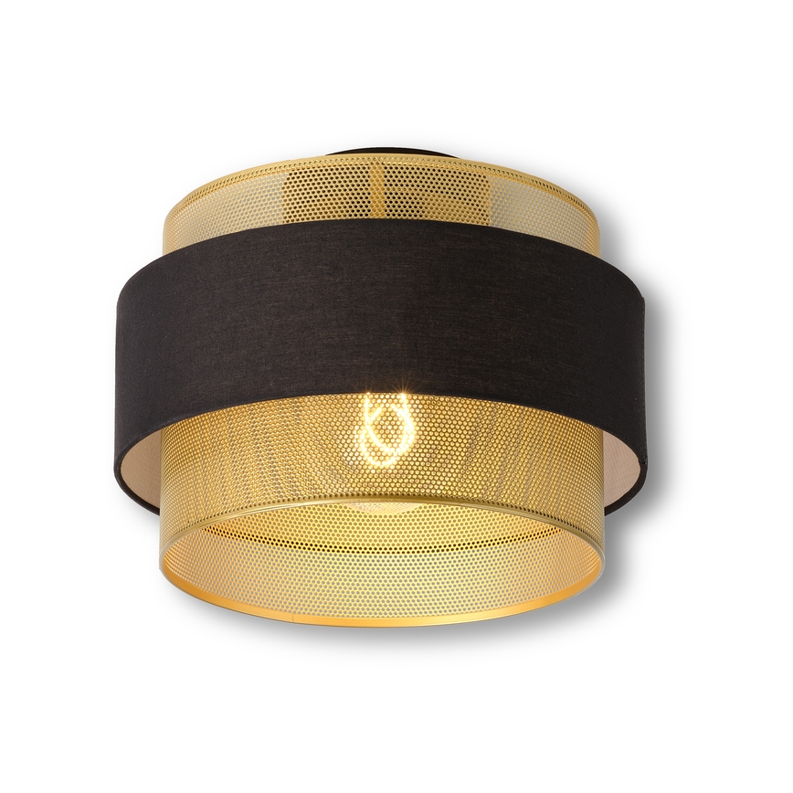 Osram - Oprawa sufitowa DECOR HORNET 1xE27/10W/230V średnica 30 cm czarna/złota