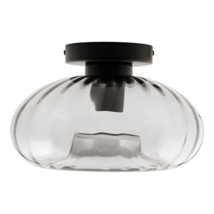 Osram - Oprawa sufitowa DECOR SMOKE 1xE27/12W/230V średnica 28 cm czarny/dymiony szary