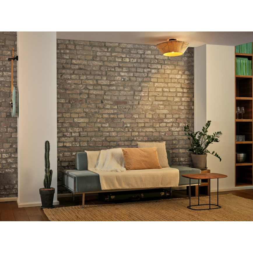 Osram - Oprawa sufitowa DECOR STRIPES 1xE27/10W/230V średnica 40,5 cm beżowa