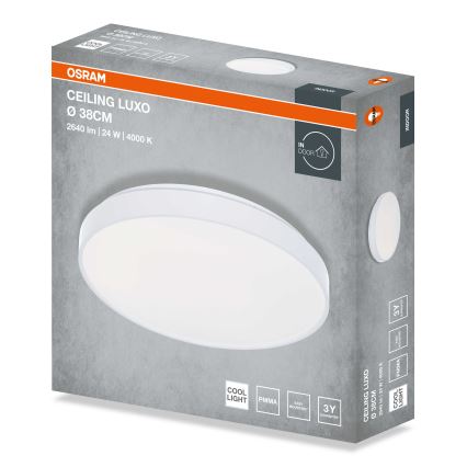 Osram - Oprawa sufitowa LED CEILING LUXO LED/24W/230V śr. 38 cm biała
