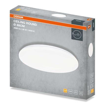 Osram - Oprawa sufitowa LED CEILING ROUND LED/36W/230V 3000K, śr. 48 cm, biała