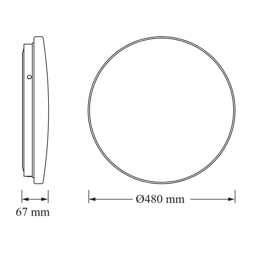 Osram - Oprawa sufitowa LED CEILING ROUND LED/36W/230V 3000K, śr. 48 cm, biała