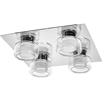 Osram - Oprawa sufitowa LED do łazienki ORBIS FLAME 4xLED/5,5W/230V 3000/4000K IP44 błyszczący chrom