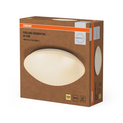 Osram - Oprawa sufitowa LED ESSENTIAL LED/13W/230V Ø 25 cm biała