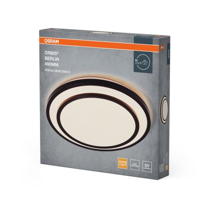 Osram - Oprawa sufitowa LED ORBIS BERLIN LED/36W/230V Ø 49,2 cm, czarna