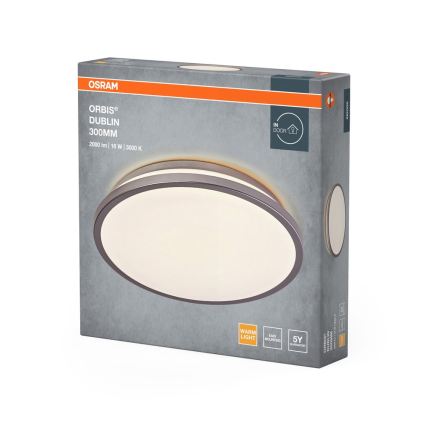 Osram - Oprawa sufitowa LED ORBIS DUBLIN LED/16W/230V, śr. 30 cm, srebrna