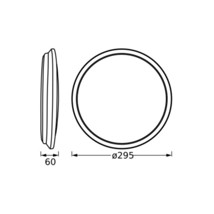 Osram - Oprawa sufitowa LED ORBIS DUBLIN LED/16W/230V, śr. 30 cm, srebrna