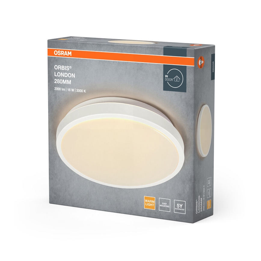 Osram - Oprawa sufitowa LED ORBIS LONDON LED/16W/230V śr. 28 cm biała