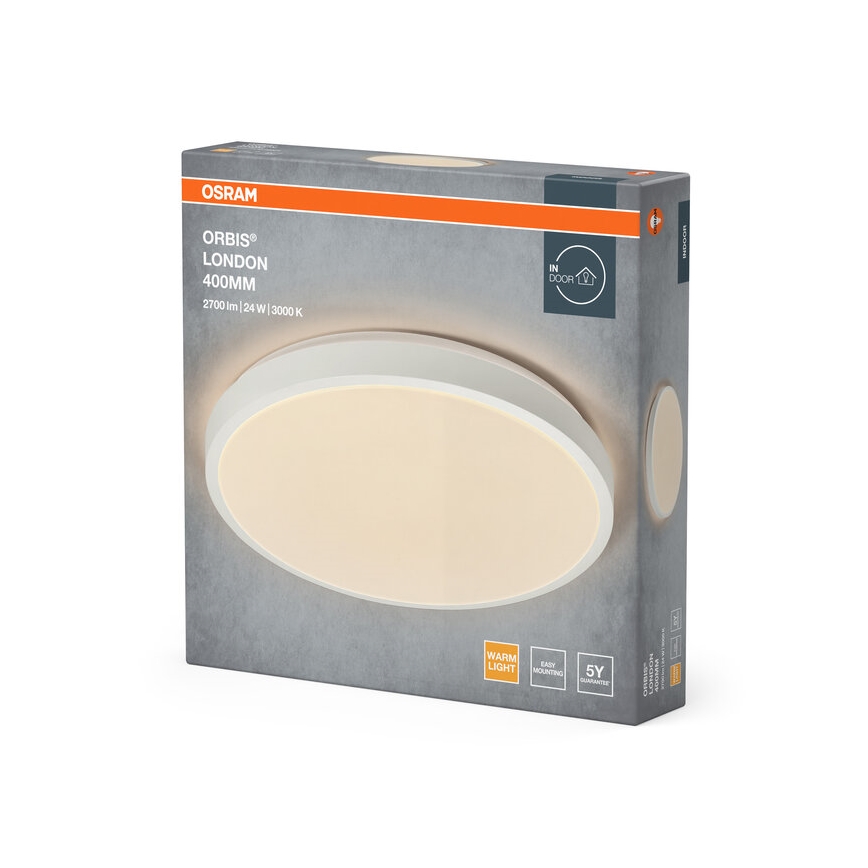 Osram - Oprawa sufitowa LED ORBIS LONDON LED/24W/230V śr. 39,5 cm biała