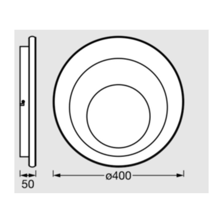 Osram - Oprawa sufitowa LED ORBIS SPIRAL LED/27W/230V, średnica 40 cm, biała