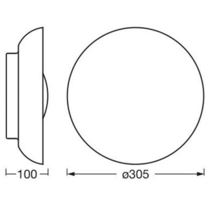 Osram - Oprawa sufitowa ORBIS MILAN 2xE27/10W/230V śr. 30,5 cm brązowa