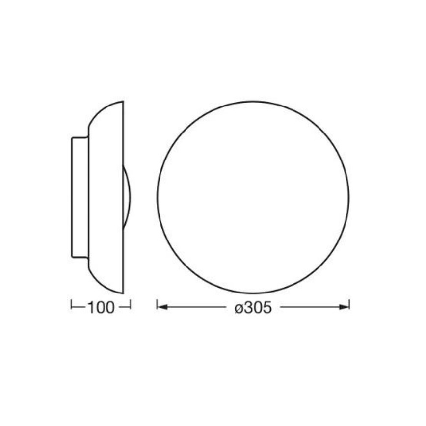 Osram - Oprawa sufitowa ORBIS MILAN 2xE27/10W/230V śr. 30,5 cm brązowa
