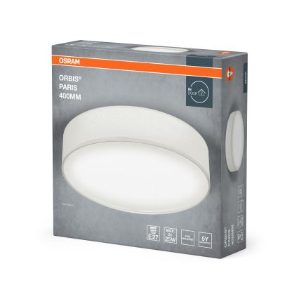 Osram - Lampa sufitowa ORBIS PARIS 2xE27/25W/230V Ø 40 cm biała
