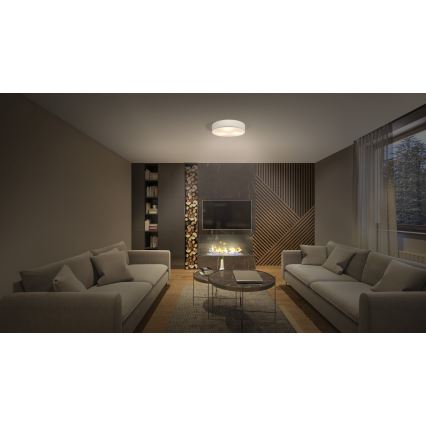 Osram - Oprawa sufitowa ORBIS PARIS 2xE27/25W/230V śr. 40 cm kremowa