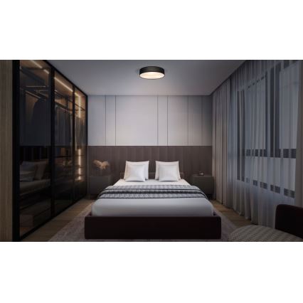 Osram - Oprawa sufitowa ORBIS PARIS 2xE27/25W/230V Ø 40 cm czarna