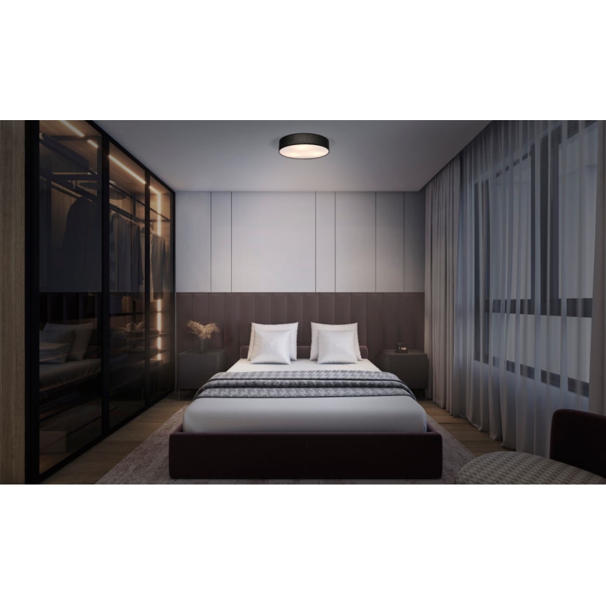 Osram - Oprawa sufitowa ORBIS PARIS 2xE27/25W/230V Ø 40 cm czarna