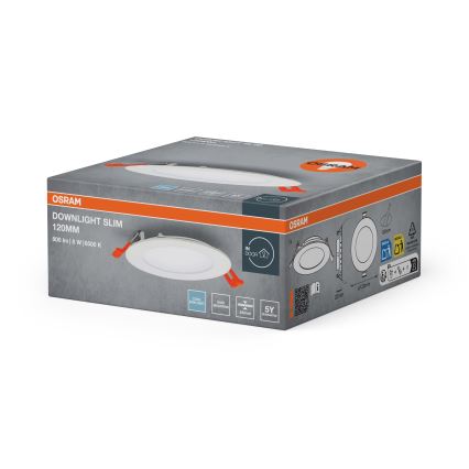 Osram - Oprawa wpuszczana SLIM LED/8W/230V 6500K śr. 12 cm