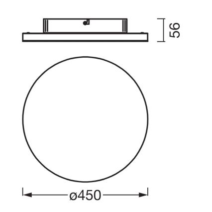 Osram - Panel LED natynkowy PLANON LED/28W/230V 3000K śr. 45 cm biały