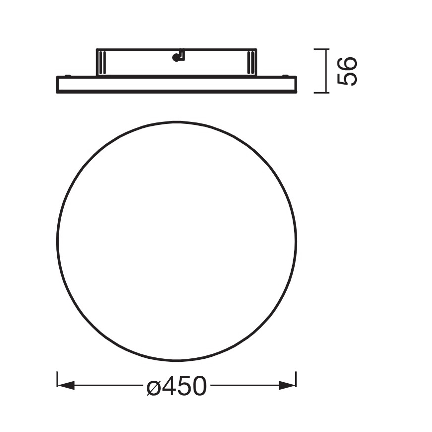 Osram - Panel LED natynkowy PLANON LED/28W/230V 3000K śr. 45 cm biały