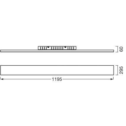 Osram - Panel LED natynkowy PLANON LED/40W/230V 3000K 30x120 cm biały