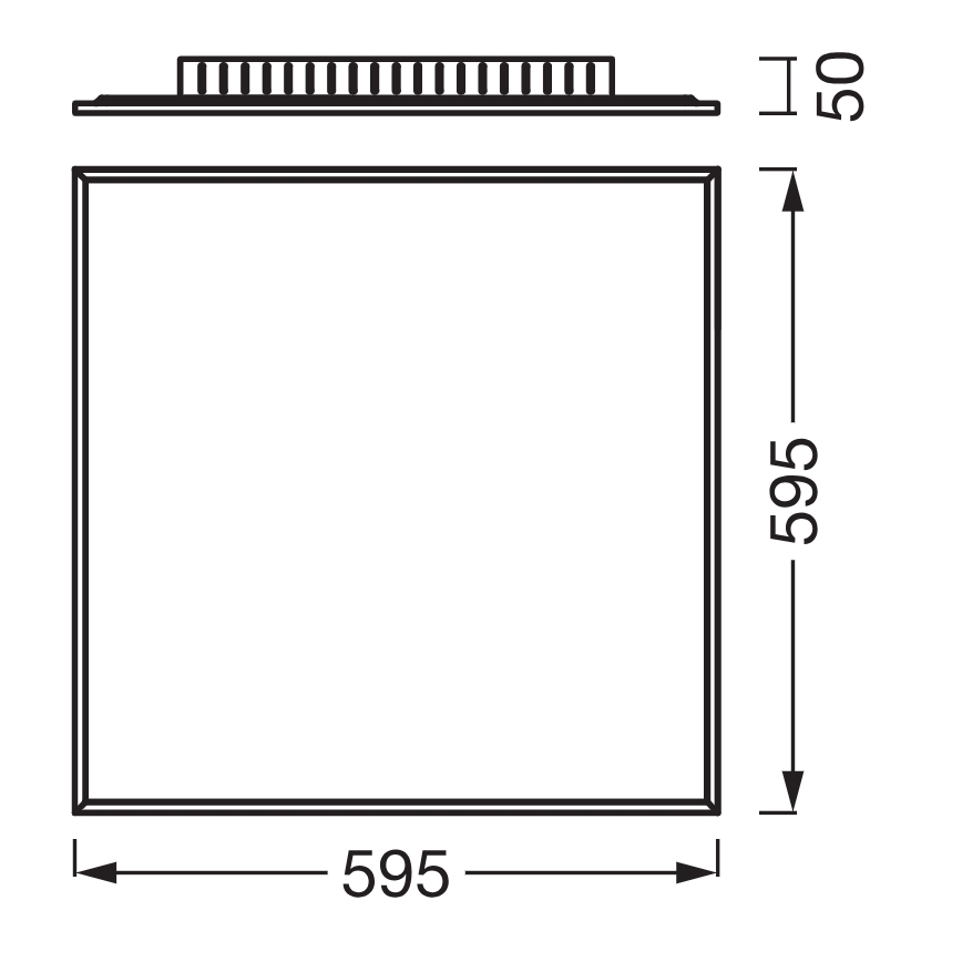 Osram - Panel LED natynkowy PLANON LED/40W/230V 59,5x59,5 cm biały