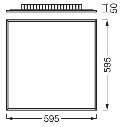 Osram - Panel LED natynkowy PLANON LED/40W/230V 60x60 cm biały