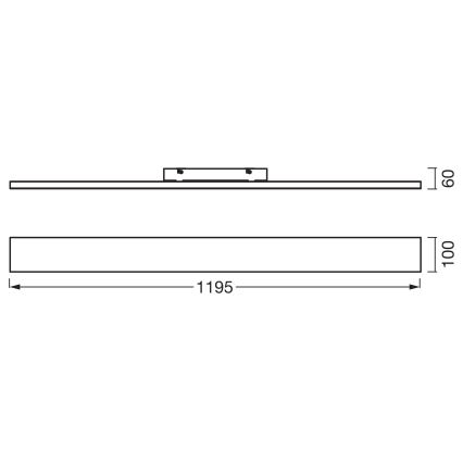 Osram - Panel LED przysufitowy PLANON LED/30W/230V 3000K 10x120 cm biały