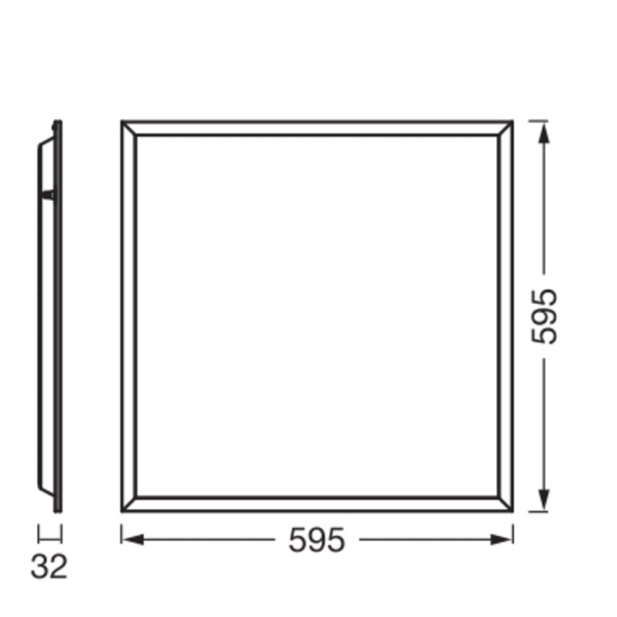 Osram - Panel LED wpuszczany PANEL ESSENTIAL LED/50W/230V 3000/4000/6500K 60x60 cm biały