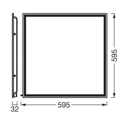 Osram - LED Panel do sufitu podwieszanego ESSENTIAL LED/50W/230V 3000/4000/6500K 60x60 cm UGR19