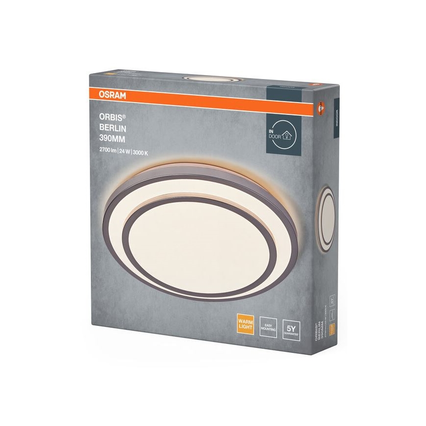 Osram - Plafon LED ORBIS BERLIN, 24 W, 230 V, Ø 39 cm