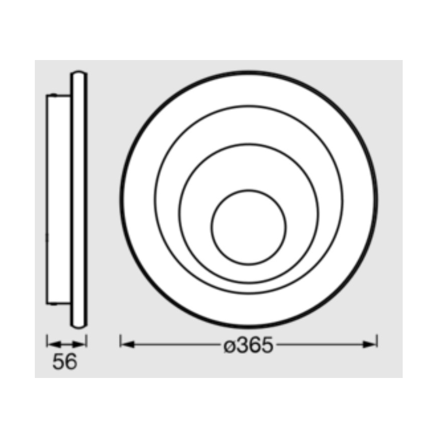 Osram - Plafon LED ORBIS SPIRAL LED/38 W/230 V, śr. 36,5 cm, biały