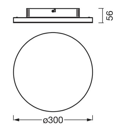 Osram - Plafon LED PLANON LED/20W/230V 3000K Ø 30 cm biały