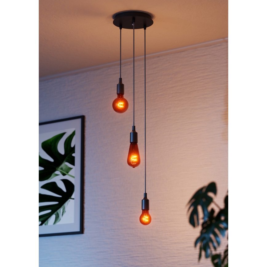 Osram - Przewód zasilający PENDULUM BELL 1xE27/15W/230V czarny